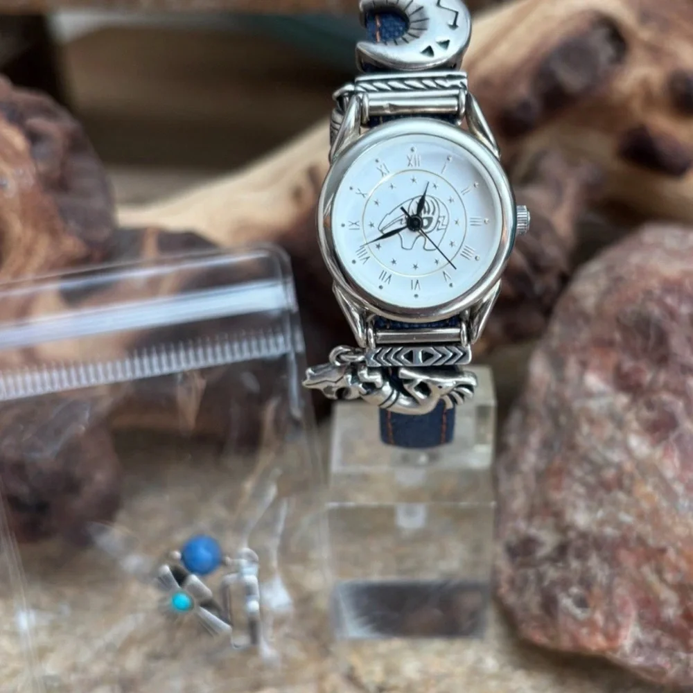 VINTAGE Prerogatives Native American Southwest Charm Watch Interchangeable NEW!